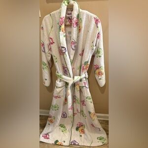 NWOT Soft Surroundings Floral Terrycloth Kimono Robe Women’s Medium Tall